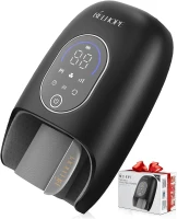 belhope Hand Massager with 9 Modes, 9 Intensities and 4 Heat Levels - Heat & Cold Therapy with Compression and Pressure Sensing for Hand and Wrist Relief, Black(m-1)