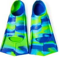 Youth Short Swim Fins – Comfortable Lap Training Flippers for Kids, Girls, Boys, Beginners(m-1)