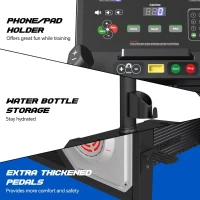 SPART Commercial Stair Climber Stepper with 18"" LED Console, 15-Speed Levels, Built-In Speaker, Cooling Fan, Wireless Charging & Safety Key for Home Gym(m-5)