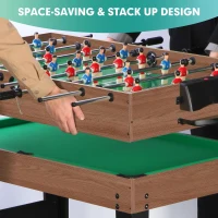 48"" 12-in-1 Combo Game Table — Multi-Game Arcade with Ping Pong, Foosball, Air Hockey, Pool and Accessories for Game Rooms & Family Nights(m-2)