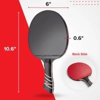 The Peace Maker ALC - Professional Carbon Table Tennis Racket with Ergonomic Grip & Sturdy Carrying Case for All Skill Levels(m-4)