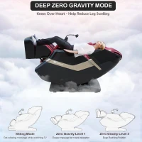 KZ-313 (2026) Full-Body Heated Jade Roller Massage Chair with Deep Zero Gravity, Extended SL-Track, 12 Auto Modes, 6 Custom Programs, Backlit Touchscreen, Voice Control & Wireless Charger(m-5)