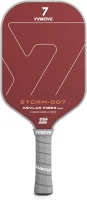 YVMOVE STORM 007 Pickleball Paddle - Hybrid Kevlar/Carbon Face, Thermoformed One-Piece Body, 16mm Polymer Core (8.1 oz)(m-1)