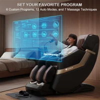 KZ-313 (2026) Full-Body Heated Jade Roller Massage Chair — Deep SL-Track Zero Gravity, 12 Auto Modes, 6 Custom Programs, Backlit Touchscreen, Voice Control & Wireless Charger(m-6)