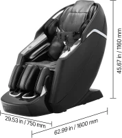 VEVOR 4D+3D Full-Body Massage Chair - 53"" SL Track, Dual-Core 4D+3D Mechanism, AI Voice, Electric Extendable Footrest, Yoga Stretch, TFT Touchscreen(m-3)