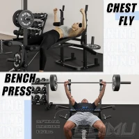 GOIMU Z3 9-in-1 Olympic Weight Bench Set with Leg Extension, Preacher Curl Pad & LAT Pulldown – 900 lb Capacity Strength Bench for Home Gym(m-5)