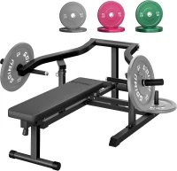 GOIMU Z1-PRO Chest Press Machine — Independent-Arm Bench with Adjustable Flat/Incline/Decline and AB Support for Home Gym(m-1)