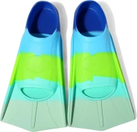 Kids Lap Swim Fins by Fanwill — Short, Comfortable Training Flippers for Children, Boys & Girls, Beginner-Friendly(m-1)