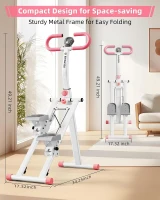 Vertical Climber Stair Stepper for Home - Full-Body Exercise Machine with Handlebar, Stable Frame and 3 Height Settings(m-6)