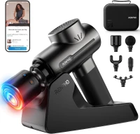 RENPHO Thermacool Deluxe Massage Gun with Heat & Cold Therapy, Portable Deep Tissue Percussion Massager with Charging Stand & App Connectivity — Gift for Him/Her(m-1)