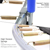 AOTOB Outdoor Trampoline with Enclosure Net, Basketball Hoop, Heavy-Duty PP Jump Mat, Spring Padding, Storage Bag & Ladder — 15 ft(m-2)