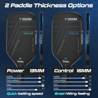 TENVINA T700SC Multi-Layer Textured Carbon Fiber Pickleball Paddle — USAPA Certified, Enhanced Power & Spin, 4 Shape/Thickness Choices(m-5)