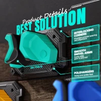 Skifavs Ski & Snowboard Wall Rack for Garage Wall — Universal Fit, Damage-Free Storage Rack, Green (1-Pack)(m-7)