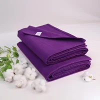 Yogikuti Iyengar Thick Handwoven Cotton Yoga Blanket Set of Two – Premium Support for Restorative Yoga, Meditation & Pranayama (Purple)(m-6)
