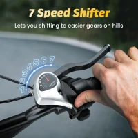 1000W Folding Electric Bike with 48V 20AH Removable Battery, 30+ MPH, 80 Mile Range, 20"" Fat Tire E-Bike for Adults(m-7)