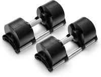 NÜOBELL® Adjustable Dumbbells (Pair) – Easy-Twist 5–50 lb or 5–80 lb, 2024–25 Model, Original Manufacturer(m-4)