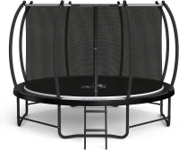 BCAN Outdoor Trampoline with Safety Enclosure & Ladder, Sizes 8ft to 16ft, ASTM F381-16 Approved, for Kids and Adults(m-1)