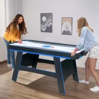 5-Foot 2-in-1 Air Hockey & Table Tennis Combo Table with Accessories(m-2)