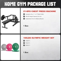 GOIMU Z1-PRO Chest Press Machine — Independent-Arm Bench with Adjustable Flat/Incline/Decline and AB Support for Home Gym(m-2)