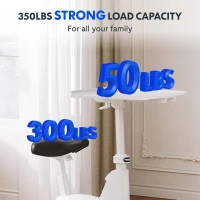 FLEXISPOT 2-in-1 Exercise Bike with Adjustable 2D Desktop — Space-Saving Under-Desk Cycle with Removable Work Surface, 300 lb Capacity, 8-Level Magnetic Resistance, Optional LCD (V9PRO/V9MAX)(m-8)