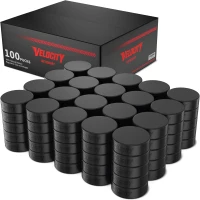 Velocity Hockey Pucks — Junior Lightweight, Senior Official & Heavyweight Training (5, 10, 25, 50 & 100 Pack)(m-1)