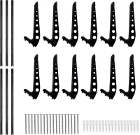 5 Board Surf Rack Wall Mount - Adjustable Wall Hangers for Surfboards, Wakeboards, Snowboards(m-7)