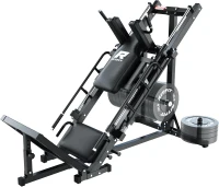 RitFit Leg Press & Hack Squat Machine – Adjustable Home Gym Plate-Loaded Trainer with Linear Bearings and Weight Storage(m-1)