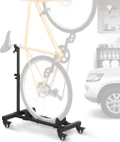 Freestanding Vertical Bike Stand - Adjustable Indoor Bicycle Floor Rack for Garages & Apartments, Supports Wheels up to 29""(m-1)
