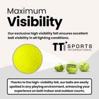 Palbea PRO Padel Balls – FIP-Approved High-Visibility Felt Padel Balls, Pressurized Tubes of 3 (Options: 6 / 12 / 24 Tubes) for Training and Tournaments(m-4)