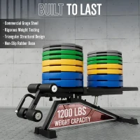 Mikolo Adjustable Weight Bench WB00 – 1200 lb Capacity Incline/Flat/Decline Bench with Detachable Leg Support & Vertical Storage(m-7)