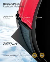 QPAU 48"" Heavy-Duty Snow Tube with Premium Canvas Cover — 2-Pack Inflatable Sled for Kids & Adults, Thickened Bottom, Detachable Tow Leash(m-4)