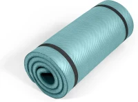 Tone Fitness One-Inch High-Density Yoga Mat | Extra-Thick Non-Slip Exercise Mat with Carry Strap (24"" x 72"") | Multiple Options(m-1)