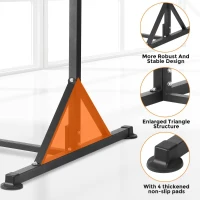 Adjustable Power Tower Pull-Up Station — ONETWOFIT Free-Standing Pullup/Chin-up Bar, Multifunction Strength Trainer for Home & Outdoor — 440 lb Capacity(m-4)