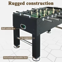 Seydrey 55"" Competition Foosball Table — Black with Chrome-Plated Steel Rods(m-3)