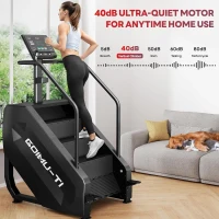 T1 Commercial-Grade Stair Climber Stepper Machine with 15 Resistance Levels, LED Screen and 550 LBS Capacity(m-7)