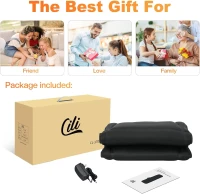 CILI Full-Body Vibration Massage Mat with Heat — Foldable Massage Mattress Pad for Bed, Sofa & Chair, Gifts for Men & Women(m-9)