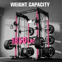 RitFit M1 / M1 Pro Smith Machine with Cable Crossover — Multifunctional Power Cage & Squat Rack for Home Gym, Includes Extensive Accessories and Storage(m-3)