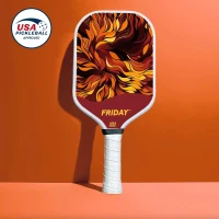 Friday Pickleball Paddle - USAPA Approved Carbon Fiber Thermoformed Paddle with Honeycomb Core and Grit Surface for Spin(m-2)