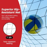 Bearwill Adjustable Volleyball Practice Net System — Portable Training Net for Backyard, Indoor & Outdoor Use(m-6)