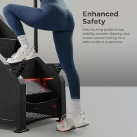 Sunny Health & Fitness Premium High-Intensity Smart Stepper Stair Climber, Commercial Grade, Cardio Programs, SunnyFit App Bluetooth Connectivity, 350–400 lb Capacity(m-4)