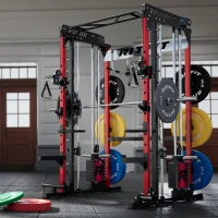 RitFit M1 / M1 Pro Smith Machine with Cable Crossover - Multi-Function Power Cage & Full Package for Home Gym(m-3)
