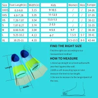 Kids Lap Swim Fins by Fanwill — Short, Comfortable Training Flippers for Children, Boys & Girls, Beginner-Friendly(m-4)