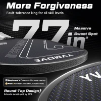 Advanced Pickleball Paddle — Ti-Carbon Hybrid Face, V-SONIC III 16mm Core, Large Sweet Spot, Mid-Weight, Extended Grip — USAPA Approved(m-4)