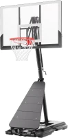 Portable Adjustable Basketball Hoop System 10ft with 45/48in Steel-Framed Backboard — Stable, Wheeled Design for Youth and Adult Play(m-1)