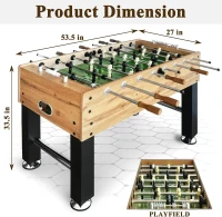 54in Full-Size Competition Foosball Table for Adults(m-5)
