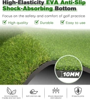 Premium Dual-Turf 5x4 ft Golf Hitting Mat — Thickened Backyard & Indoor Practice Surface for Swing, Chipping & Driving (Great Gift)(m-3)