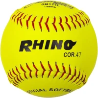Champion Sports® Softballs — Leather and Synthetic Softballs for Training or Game Play, Available in Various Sizes, Cores & Styles, NFHS Approved(m-1)