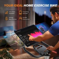 MERACH Magnetic Exercise Bike — App-Connected Indoor Cycle with FantomFite, Real-Time Metrics & Comfortable Design(m-2)