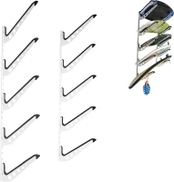 5 Board Surf Rack Wall Mount - Adjustable Wall Hangers for Surf, Wake, Snow Boards(m-1)