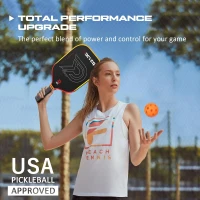 DGYGQ Carbon Fiber Pickleball Paddle — Professional Honeycomb-Core Racket for Lightweight Precision, Shock Absorption & Spin(m-6)